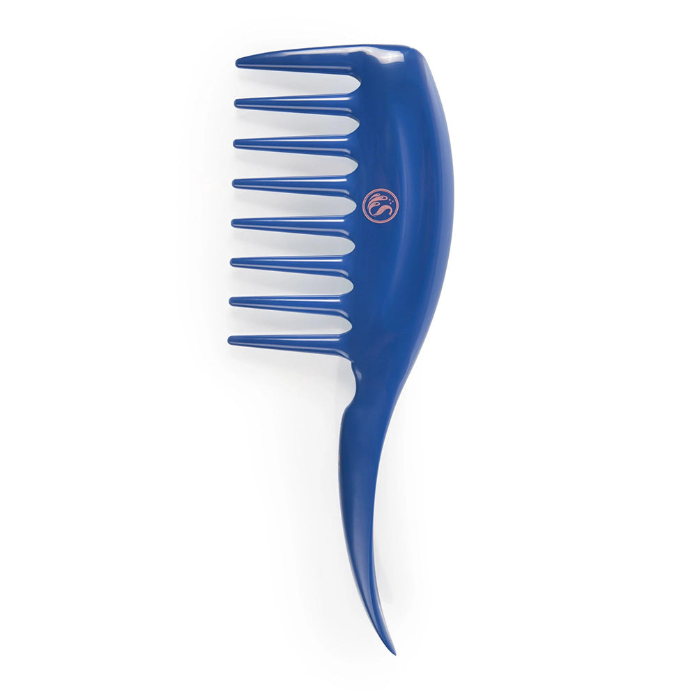 Kazmaleje Comb Cobalt Blue Detangling and Styling Tool 1Ea